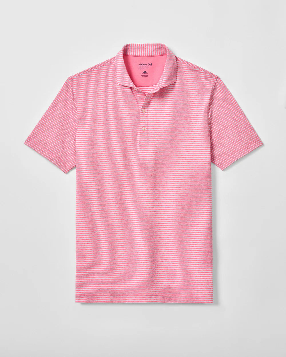 Johnnie-O Performance Jersey Polo - Michael Stripe: Punch