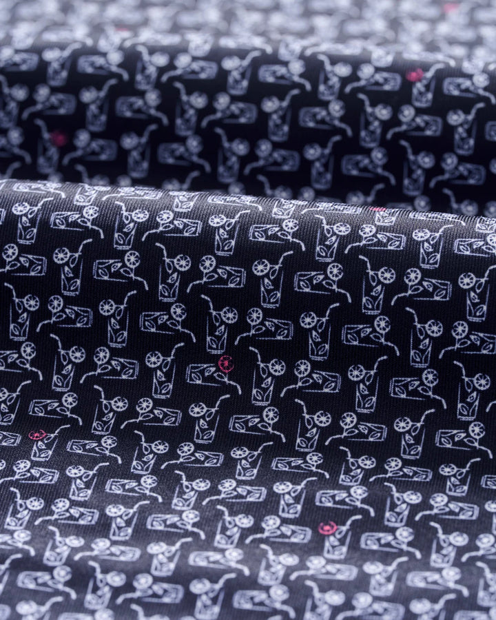 Johnnie-O Performance Jersey Polo - Minty: Navy