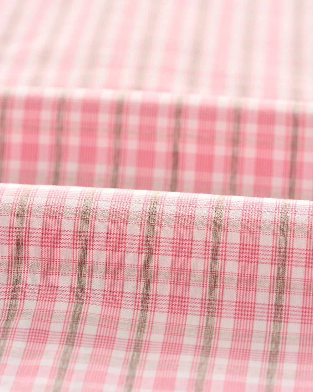 Johnnie-O Everyday Performance Button Down Shirt - Morse Plaid: Petal