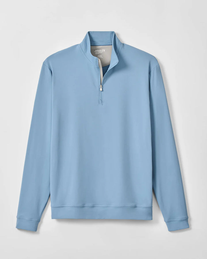 Johnnie-O Motion Performance 1/4 Zip Pullover: Carbon Fiber