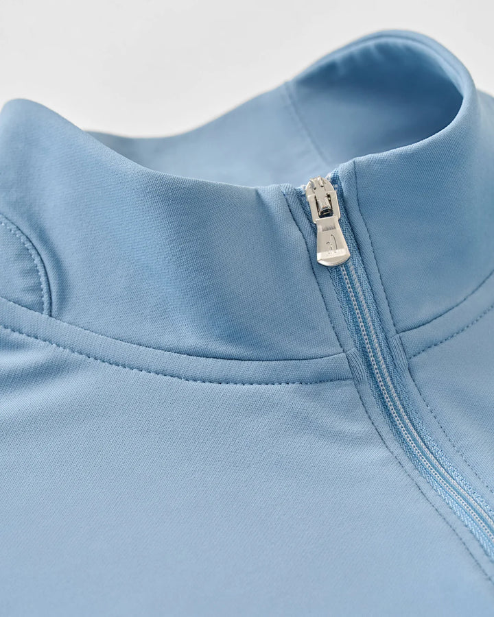 Johnnie-O Motion Performance 1/4 Zip Pullover: Carbon Fiber