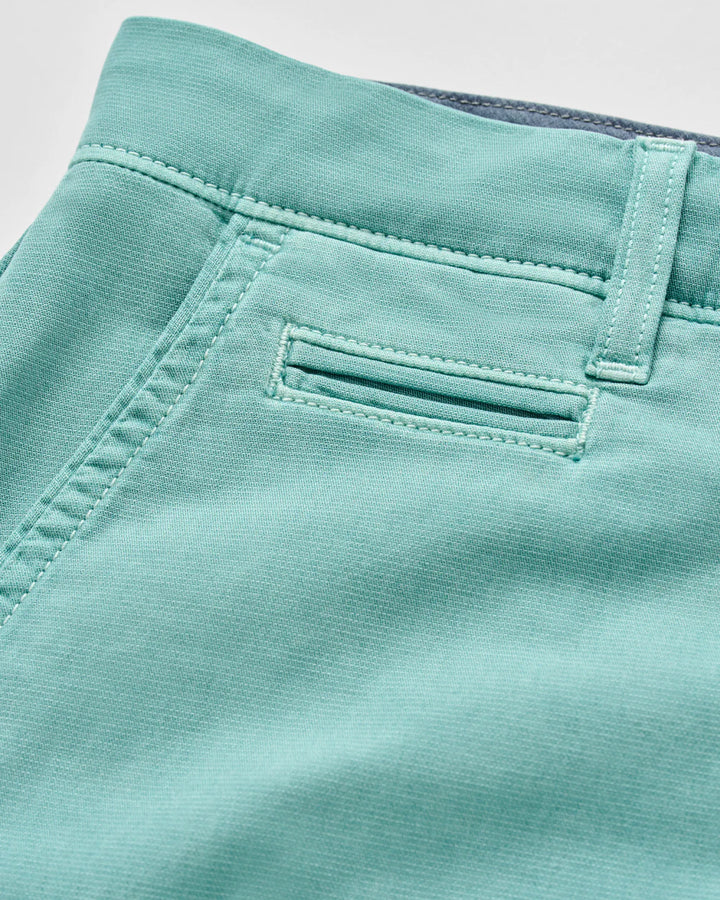 Johnnie-O Nassau 7" Cotton Blend Shorts: Green Grass