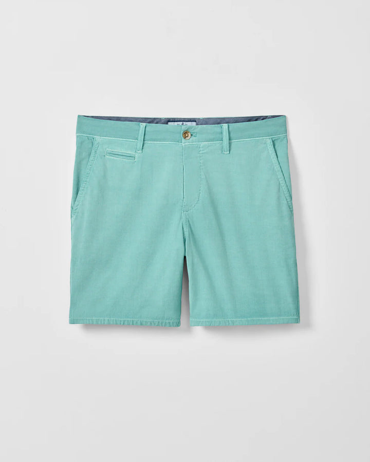Johnnie-O Nassau 7" Cotton Blend Shorts: Green Grass