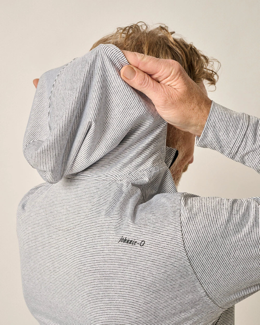Johnnie-O University of South Carolina "Block C" Hybrid Hoodie: Charcoal