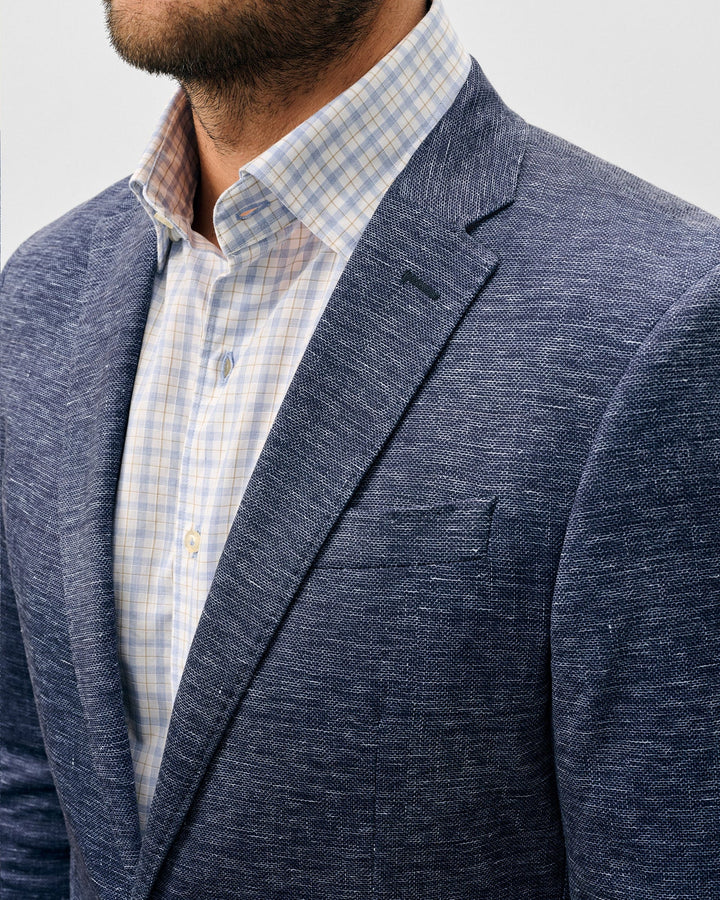 Johnnie O Swindon Top Shelf Printed Knit Sport Coat: Navy