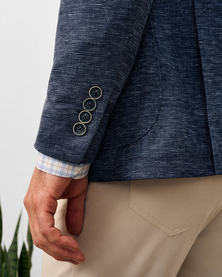 Johnnie O Swindon Top Shelf Printed Knit Sport Coat: Navy