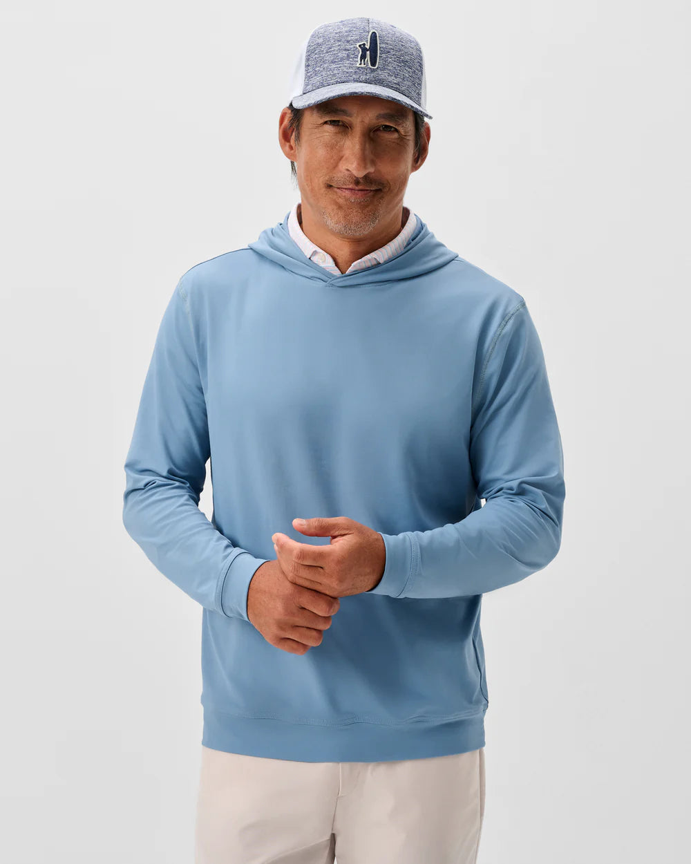 Johnnie-O Motion Performance Hoodie: Carbon Fiber
