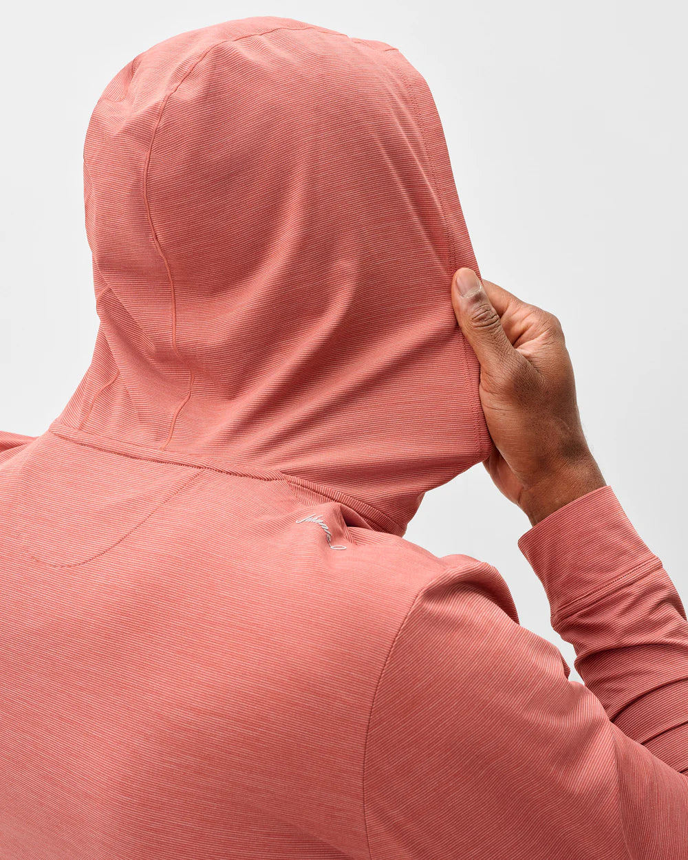 Johnnie-O Bixler Performance 1/4 Zip Hoodie: Washed Red