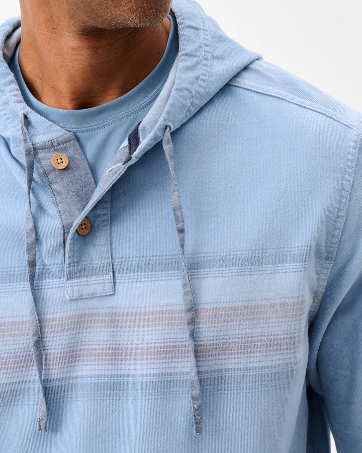 Johnnie-O Dorn Washed Corduroy Hoodie: Maliblu