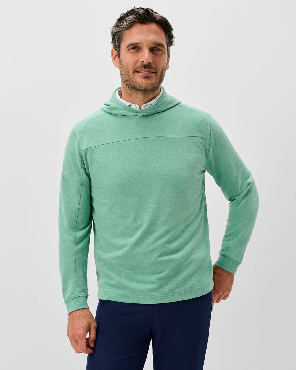 Johnnie-O Remmy Midweight Performance Hoodie: Cilantro