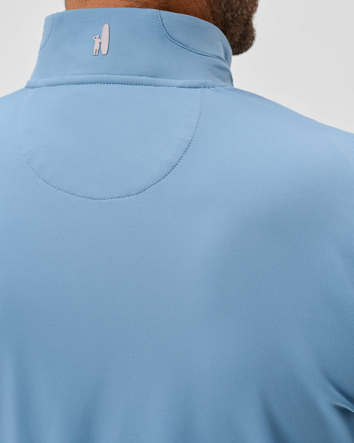 Johnnie-O Motion Performance 1/4 Zip Pullover: Carbon Fiber