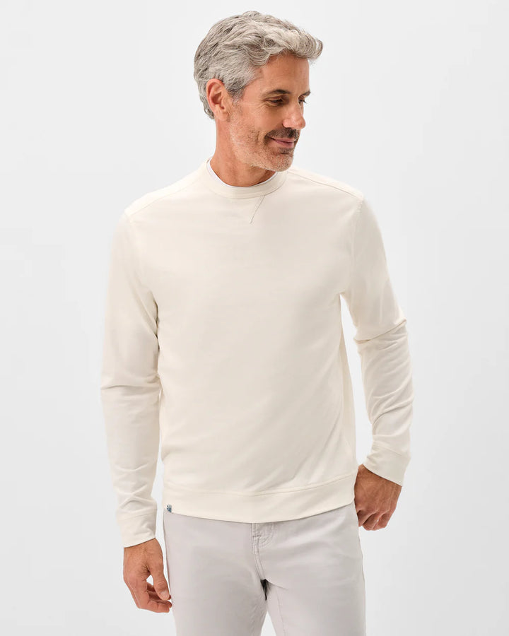 Johnnie-O Willard Drirelease® Crewneck Sweatshirt: Sand Dollar