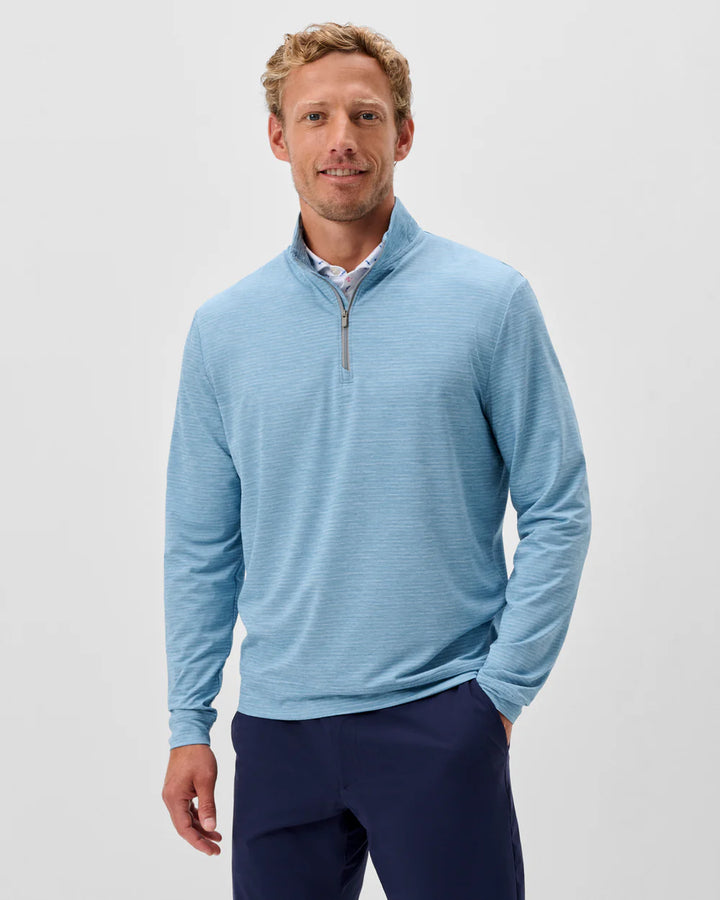 Johnnie-O Kanan Performance 1/4 Zip Pullover: Carbon Fiber