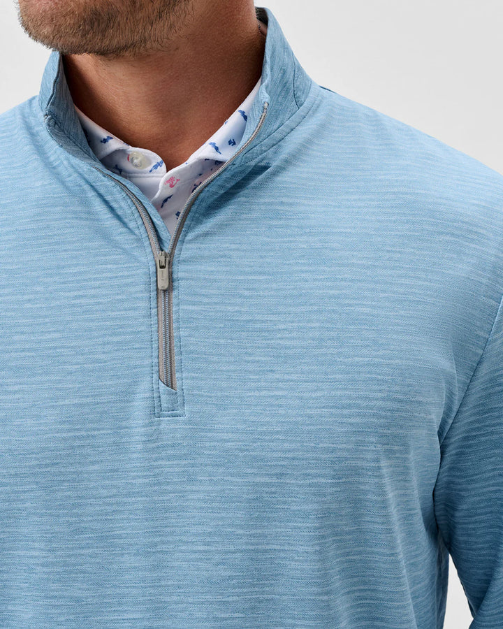 Johnnie-O Kanan Performance 1/4 Zip Pullover: Carbon Fiber