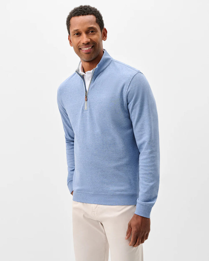 Johnnie-O Sully 1/4 Zip Pullover: Laguna Blue