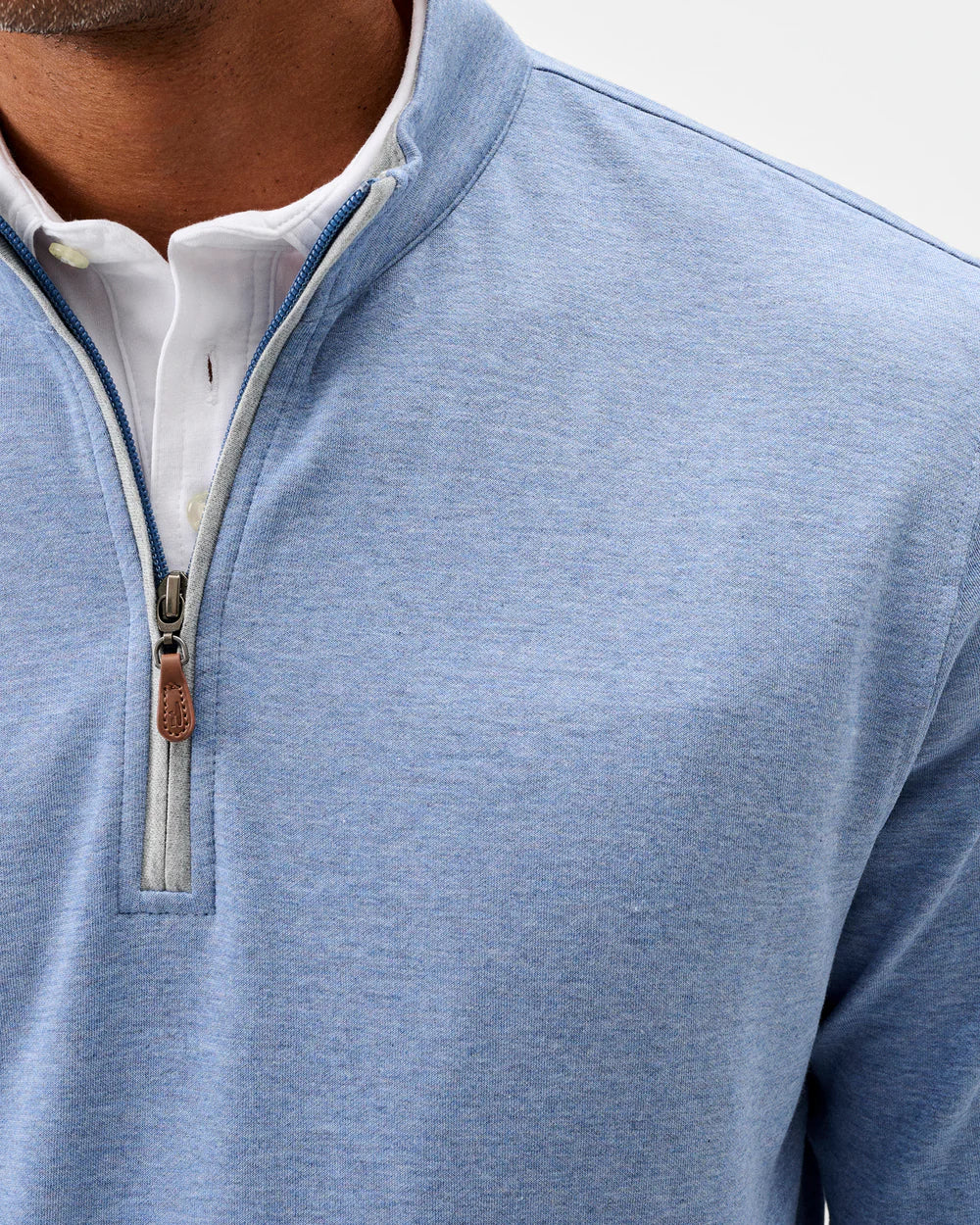 Johnnie-O Sully 1/4 Zip Pullover: Laguna Blue