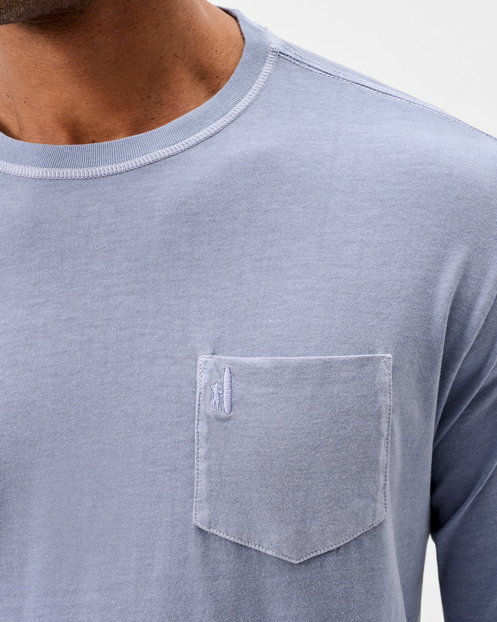 Johnnie-O Brennan Long Sleeve Cotton Blend T-Shirt: Navy