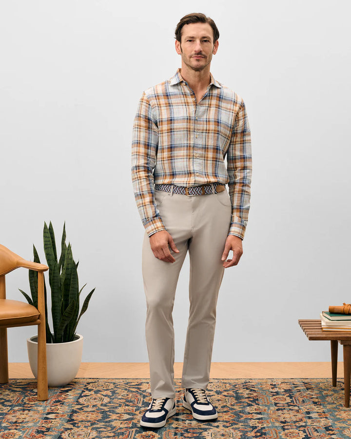 Johnnie-O Gallegos Top Shelf 5-Pocket Pant: Chrome
