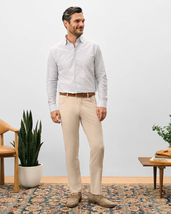 Johnnie-O Gallegos Top Shelf 5-Pocket Pant: Stone