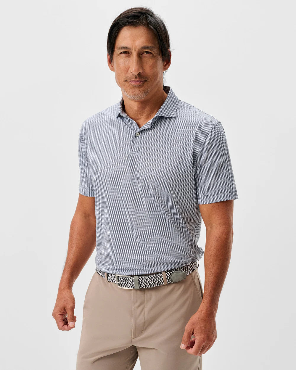 Johnnie-O Perfomance Jersey Polo Rud: Heather Black