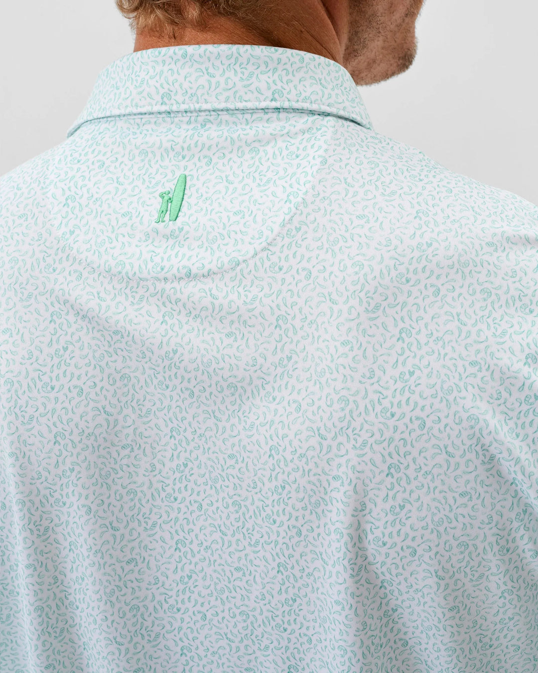 Johnnie-O Performance Jersey Polo - Prawn: Cilantro