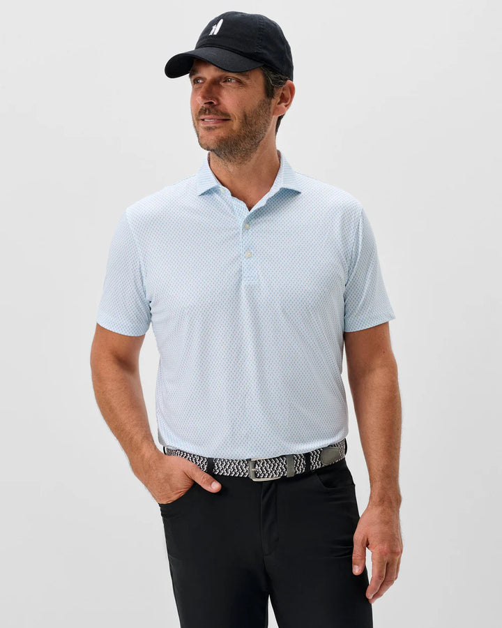 Johnnie-O Performance Jersey Polo - Connors: White