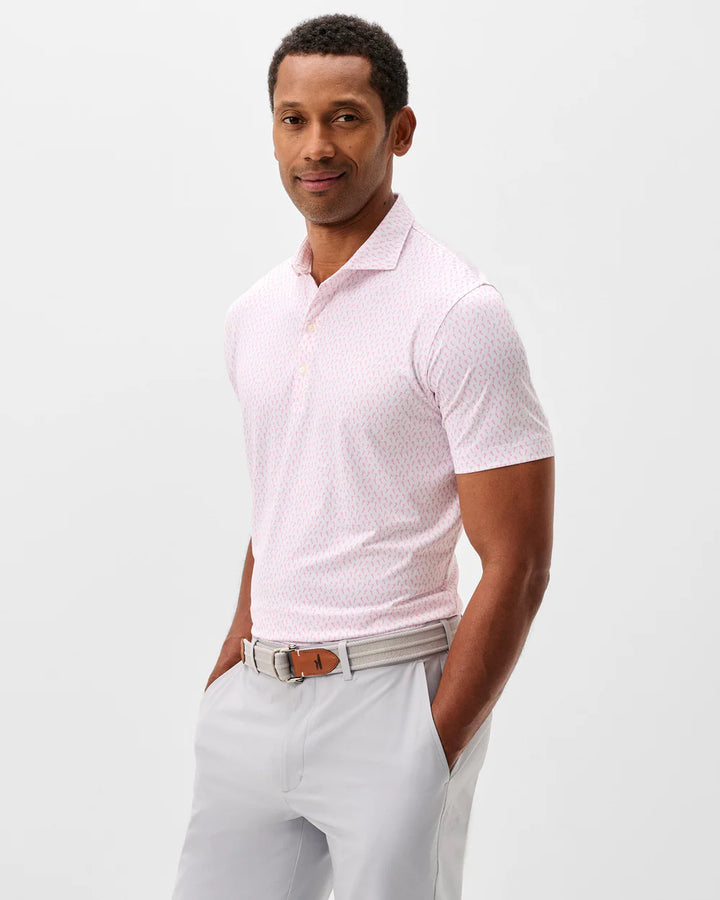 Johnnie-O Performance Jersey Polo - Marina: Punch