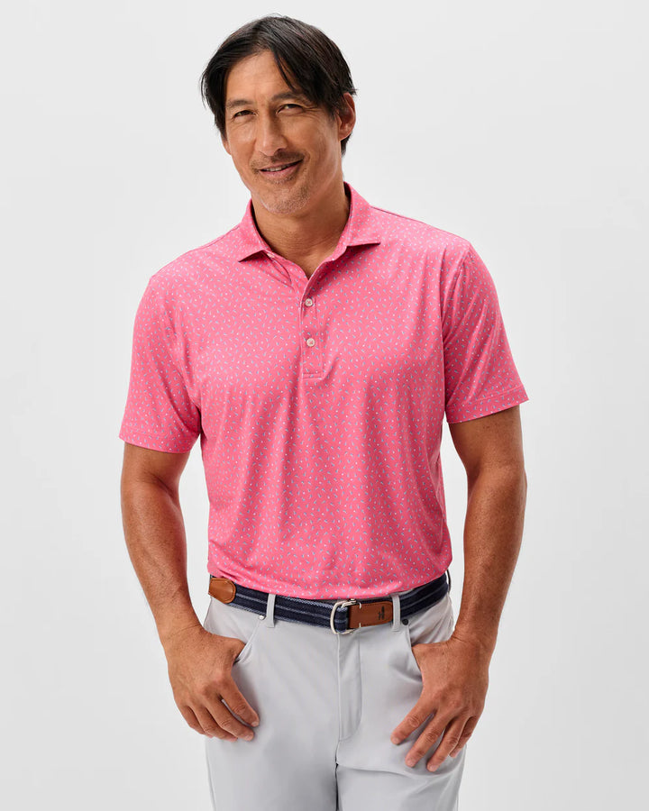 Johnnie-O Performance Featherweight Polo - Tini Dancer: Pink Lemonade