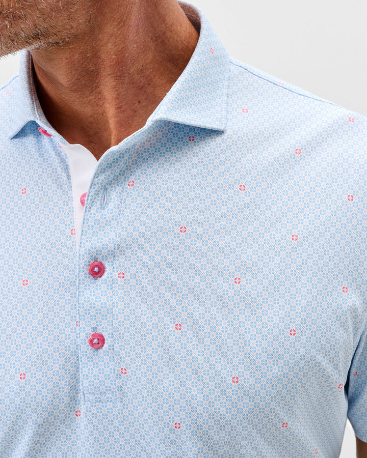 Johnnie-O Performance Mesh Polo - Parson: Maliblu