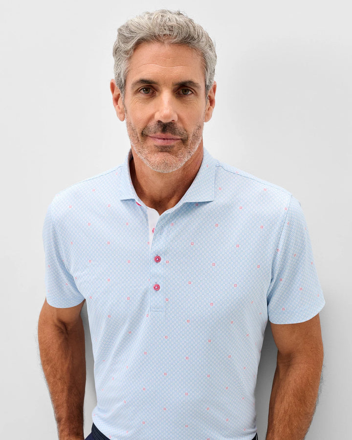 Johnnie-O Performance Mesh Polo - Parson: Maliblu