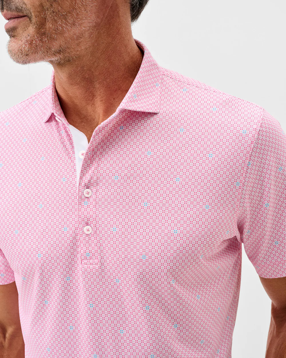 Johnnie-O Performance Mesh Polo - Parson: Punch