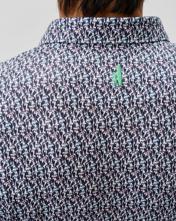 Johnnie-O Performance Jersey Polo - Toco: Black