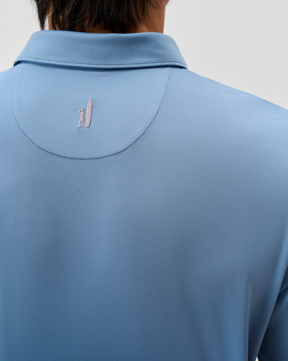 Johnnie-O Performance Jersey Polo - Birdie Solid: Carbon Fiber
