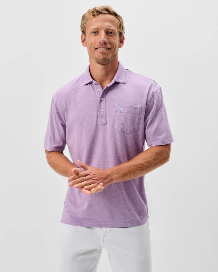 Johnnie-O Original 4-Button Polo - Heathered Solid: Aviation