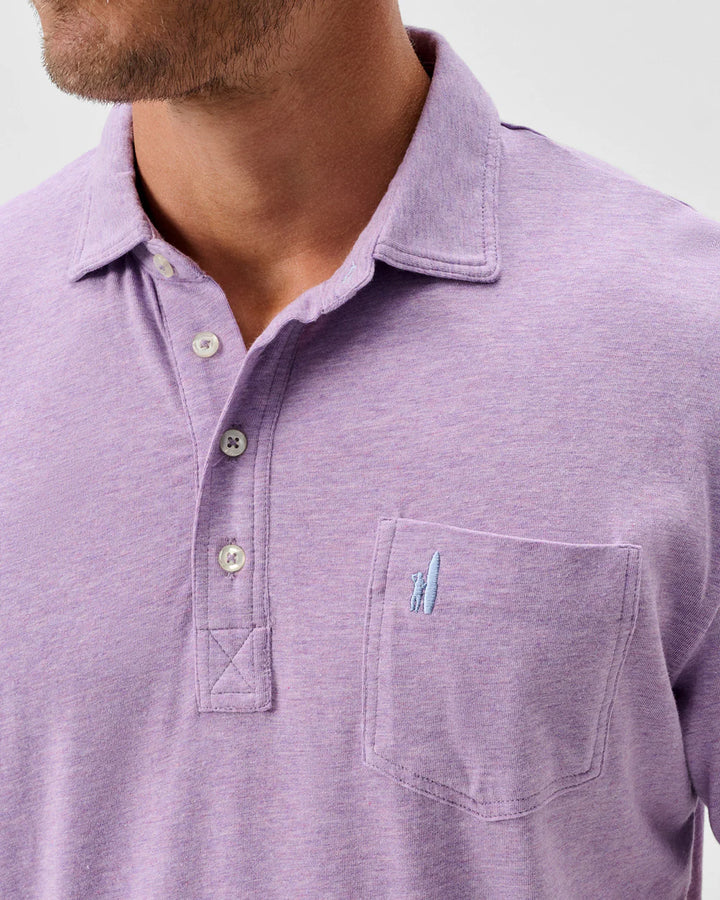 Johnnie-O Original 4-Button Polo - Heathered Solid: Aviation