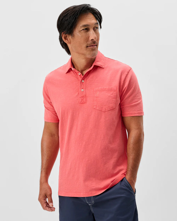 Johnnie-O Original 4-Button Polo - Coastal Wash: Cranberry