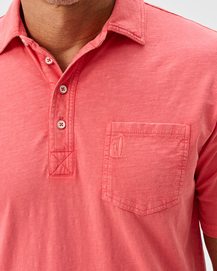 Johnnie-O Original 4-Button Polo - Coastal Wash: Cranberry