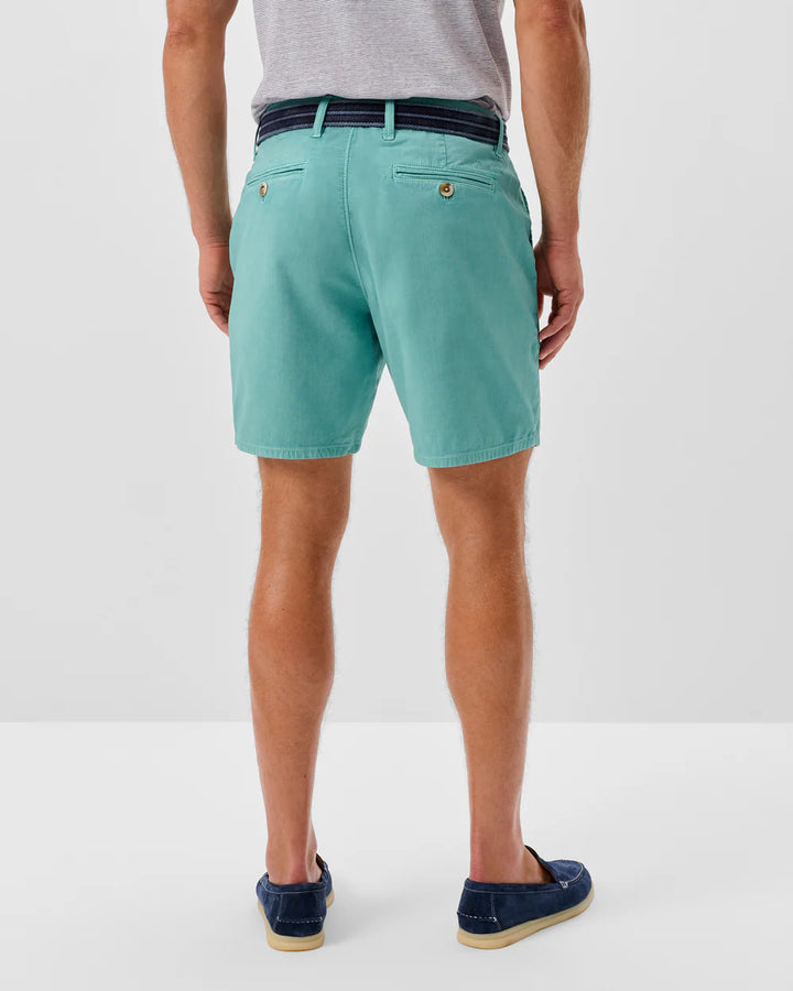 Johnnie-O Nassau 7" Cotton Blend Shorts: Green Grass