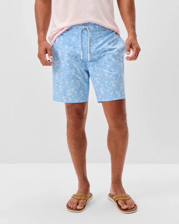 Johnnie-O Half Elastic 7" Swim Trunks - Swingin