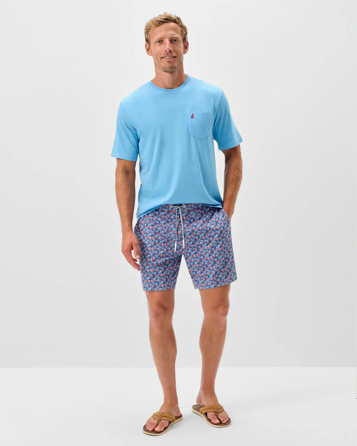 Johnnie-O Half Elastic 7" Swim Trunks - Freesia