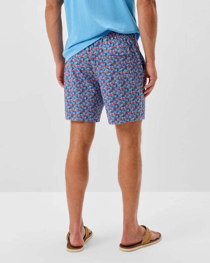 Johnnie-O Half Elastic 7" Swim Trunks - Freesia