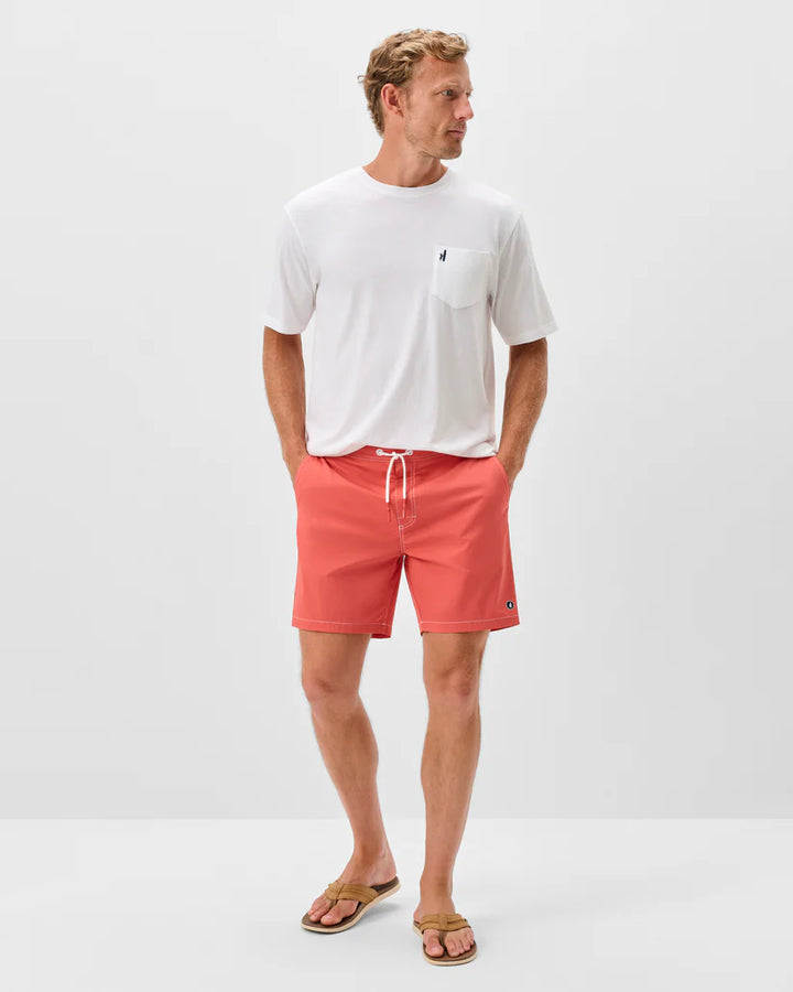 Johnnie-O Half Elastic 7" Swim Trunks - Arcata: Mars