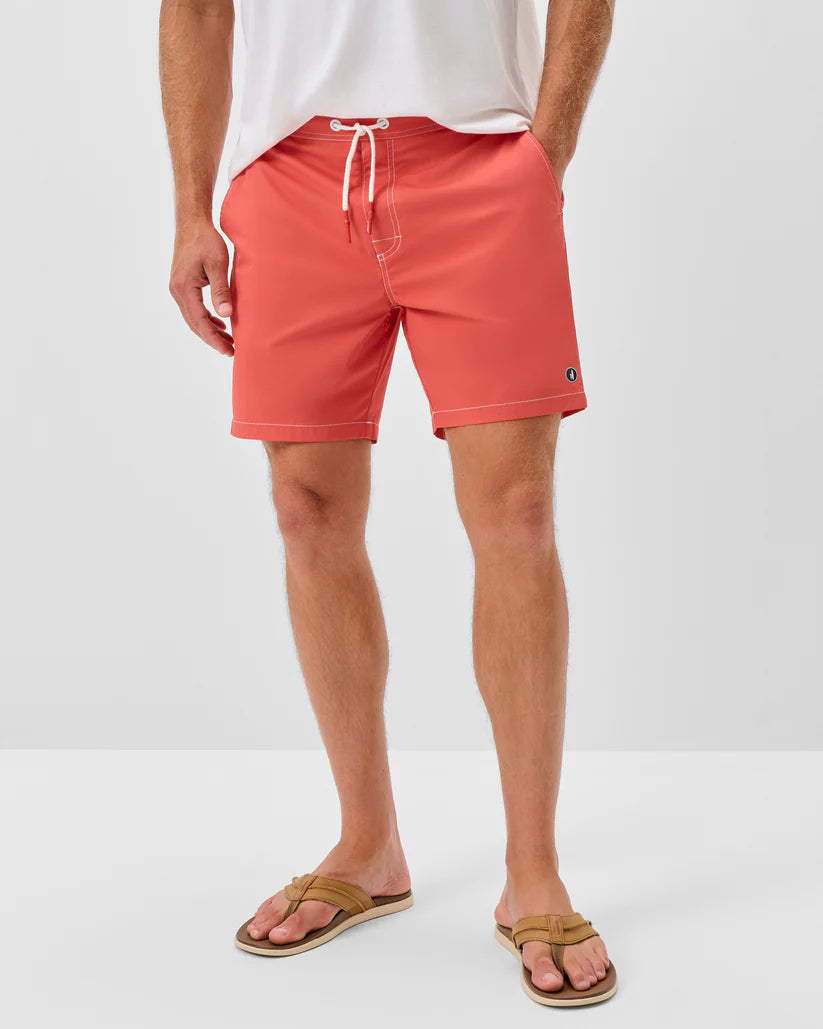 Johnnie-O Half Elastic 7" Swim Trunks - Arcata: Mars
