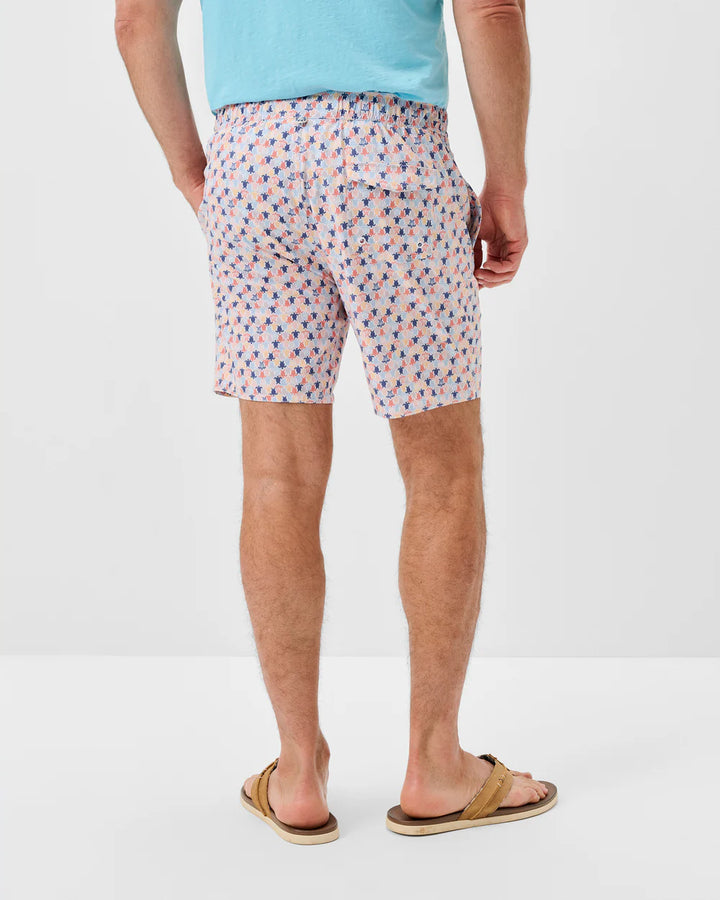 Johnnie-O Half Elastic 7" Swim Trunks - Shelly