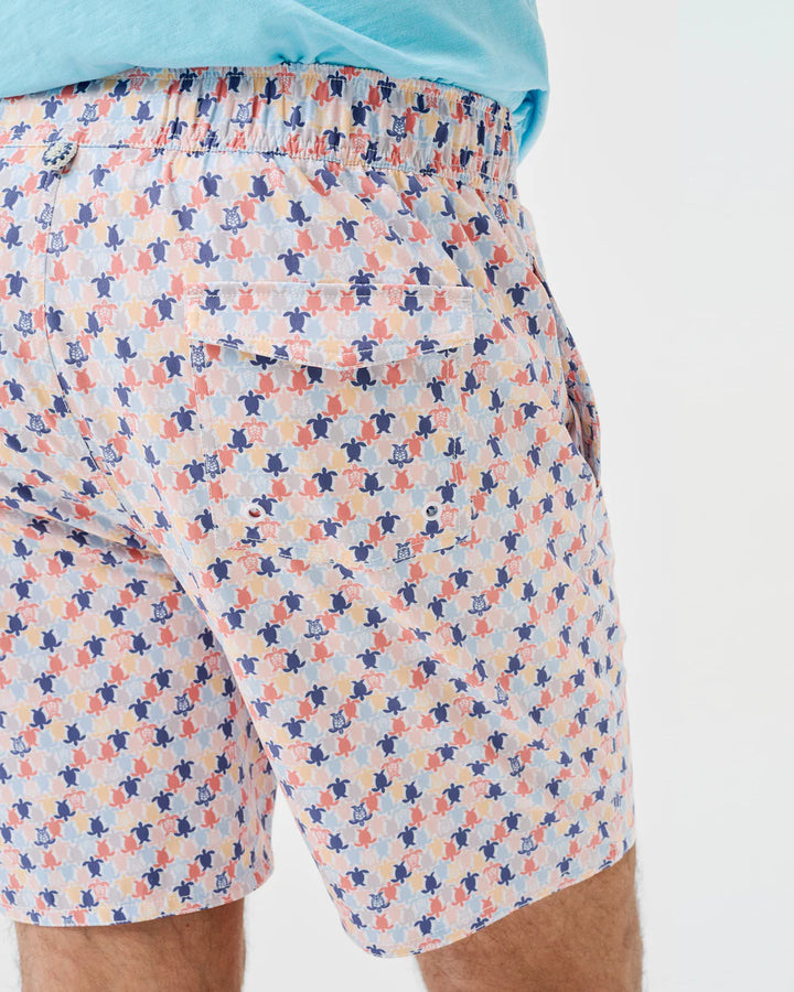 Johnnie-O Half Elastic 7" Swim Trunks - Shelly