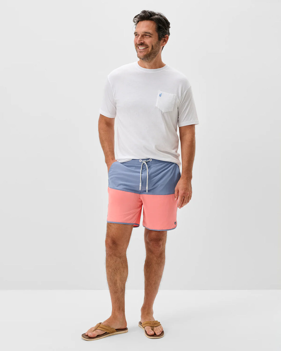Johnnie-O Half Elastic 7" Swim Trunks - Tully: Noreaster