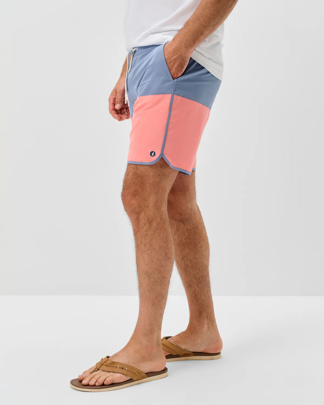Johnnie-O Half Elastic 7" Swim Trunks - Tully: Noreaster