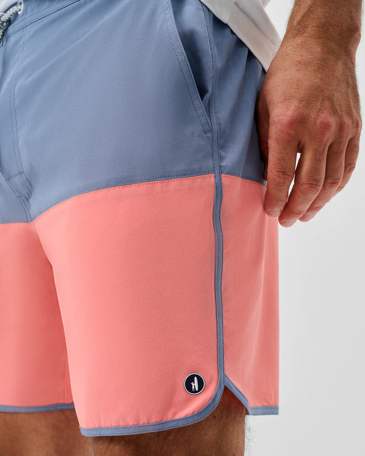 Johnnie-O Half Elastic 7" Swim Trunks - Tully: Noreaster
