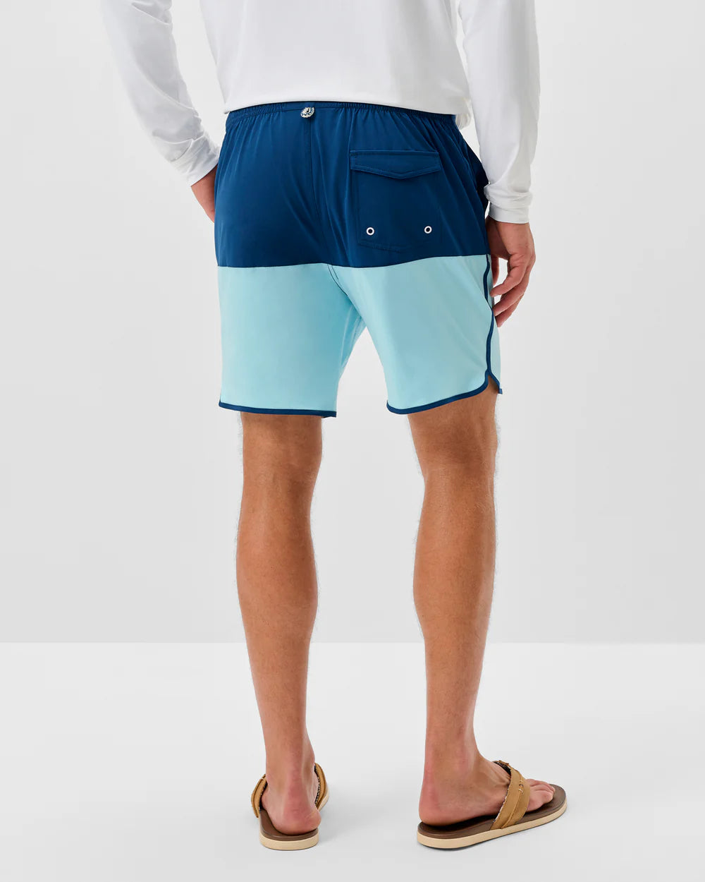 Johnnie-O Half Elastic 7" Swim Trunks - Tully: Sport Navy