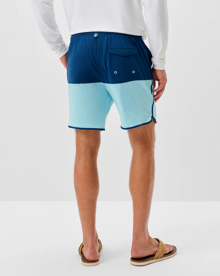 Johnnie-O Half Elastic 7" Swim Trunks - Tully: Sport Navy